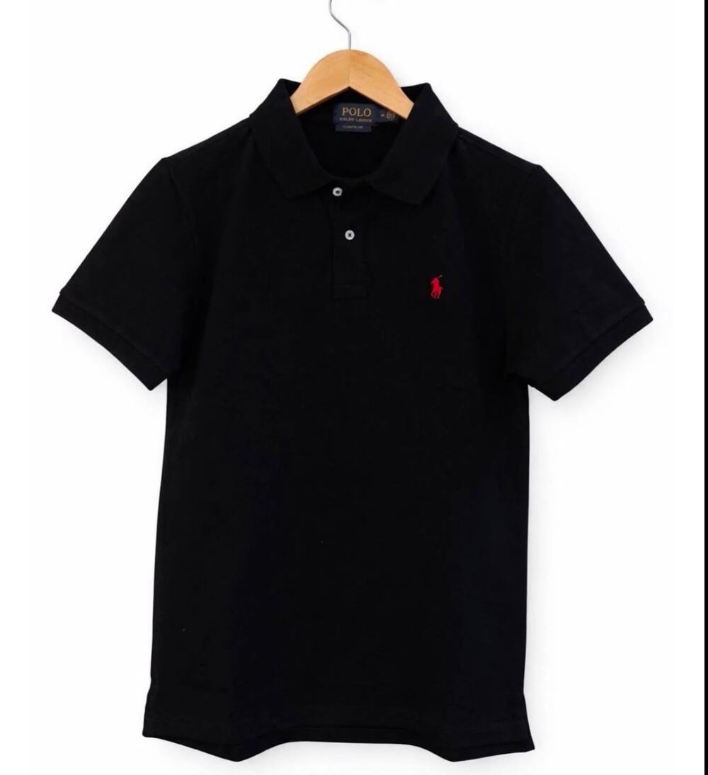 Polo Ralph Lauren Short-Sleeve Polo (Black/Red Pony)